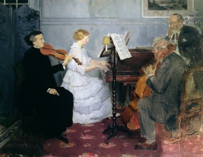 Concierto de música de cámara, c.1885-90 de Jules Alexandre Gruen or Grun